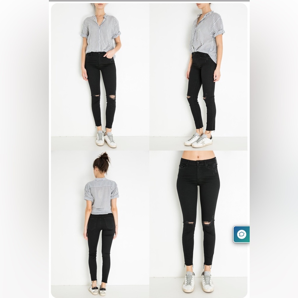 NWT MOTHER The Looker Ankle Fray - Guilty as Ain - 24